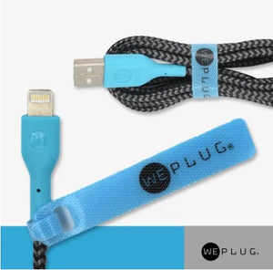 CABLE IPHONE 5 1.3M AZUL WEPLUG 8 PIN