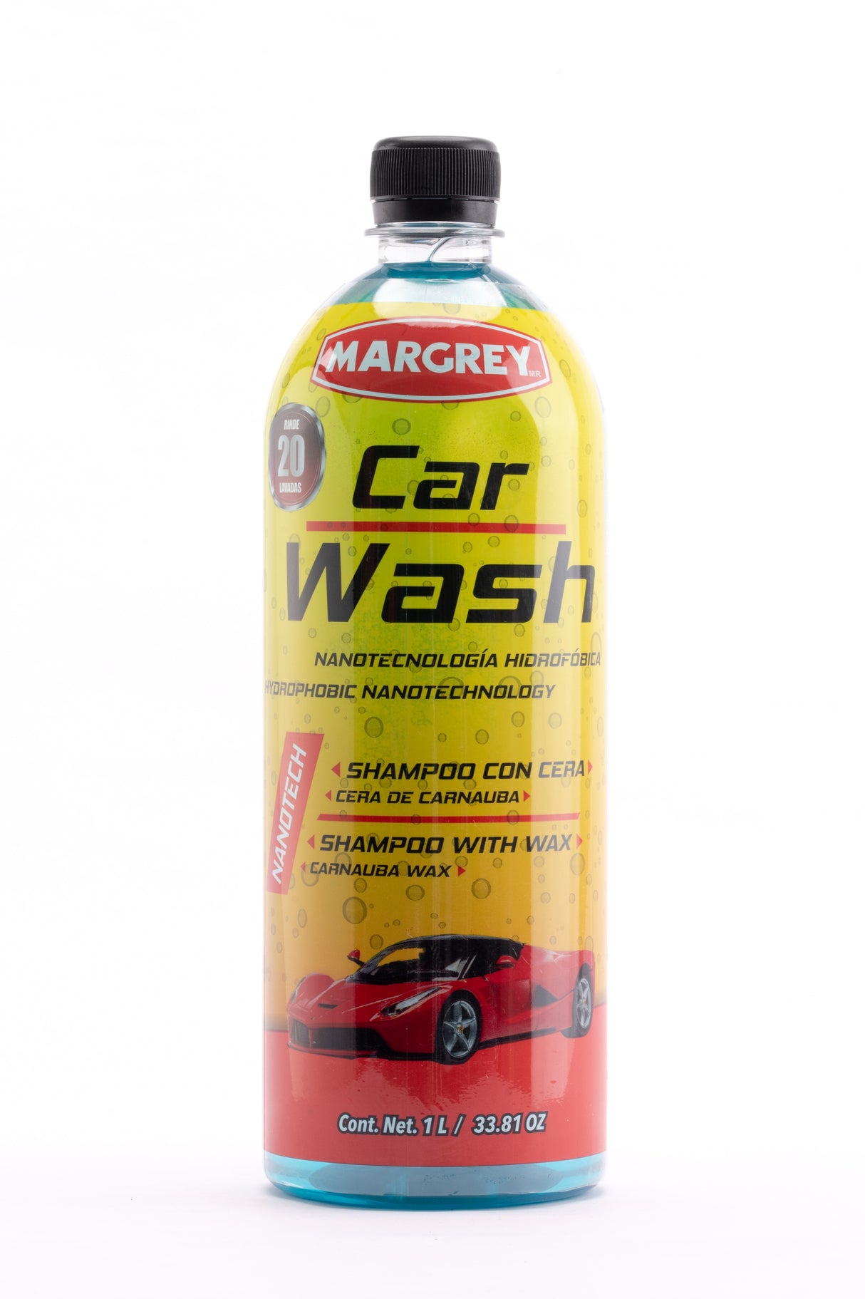 SHAMPOO CAR WASH CON CERA 1L MARGREY