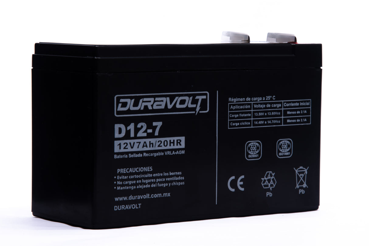 DS12-7 BATERIA SELLADA DURAVOLT 12V7AH