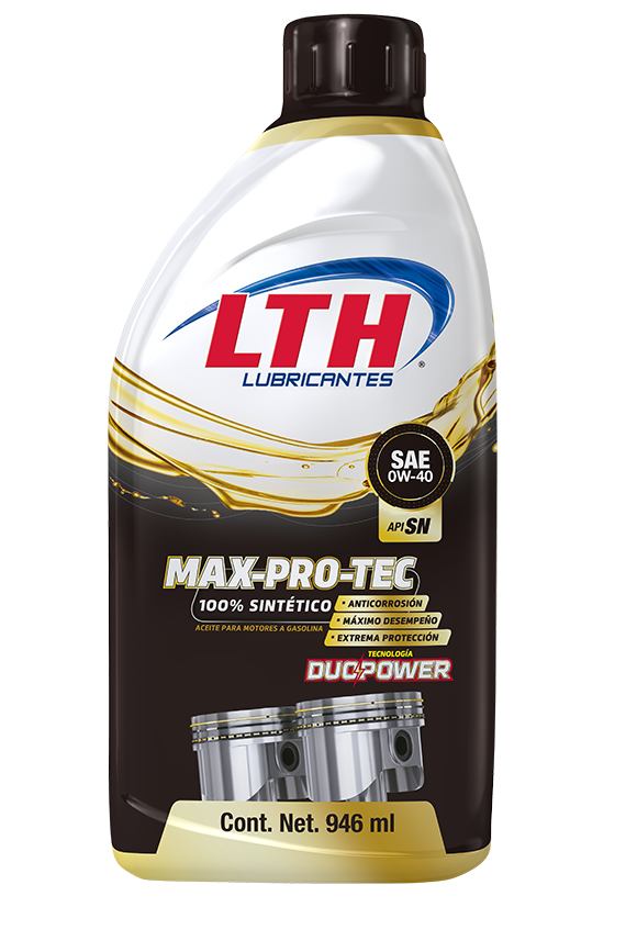 LTH MAX PRO TEC Aceite Sintético Motor SAE 0W-40 API SN - 946ML