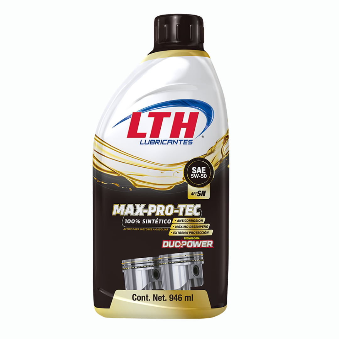 LTH MAX PRO TEC Aceite Sintético Motor SAE 5W-50 API SN - 946ML