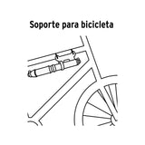 BOM-MI-X MINI BOMBA MANUAL PARA BICICLETA ABATIBLE 75 PSI