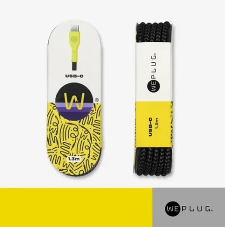 CABLE USB TIPO C 1.3M AMARILLO WEPLUG