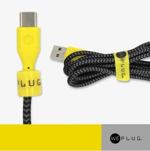 CABLE USB TIPO C 1.3M AMARILLO WEPLUG